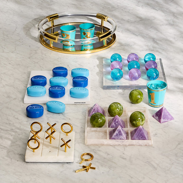 Acrylic Tic-Tac-Toe Set Jonathan Adler