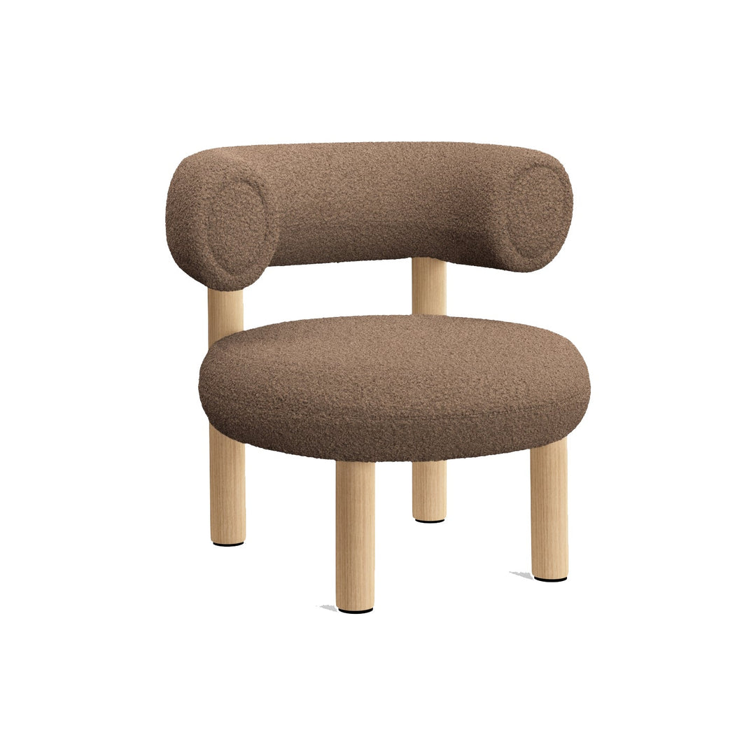 Fat Lounge Chair Chairs Tom Dixon Elle Light Brown 0280 Brushed Natural