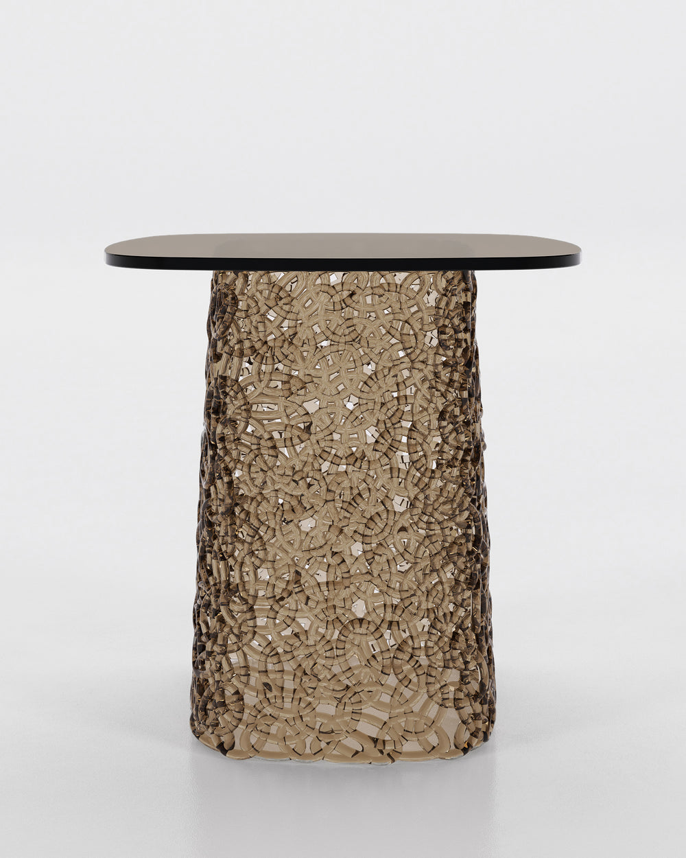 Macrame End Table Bronze Small end Tables Fiam   