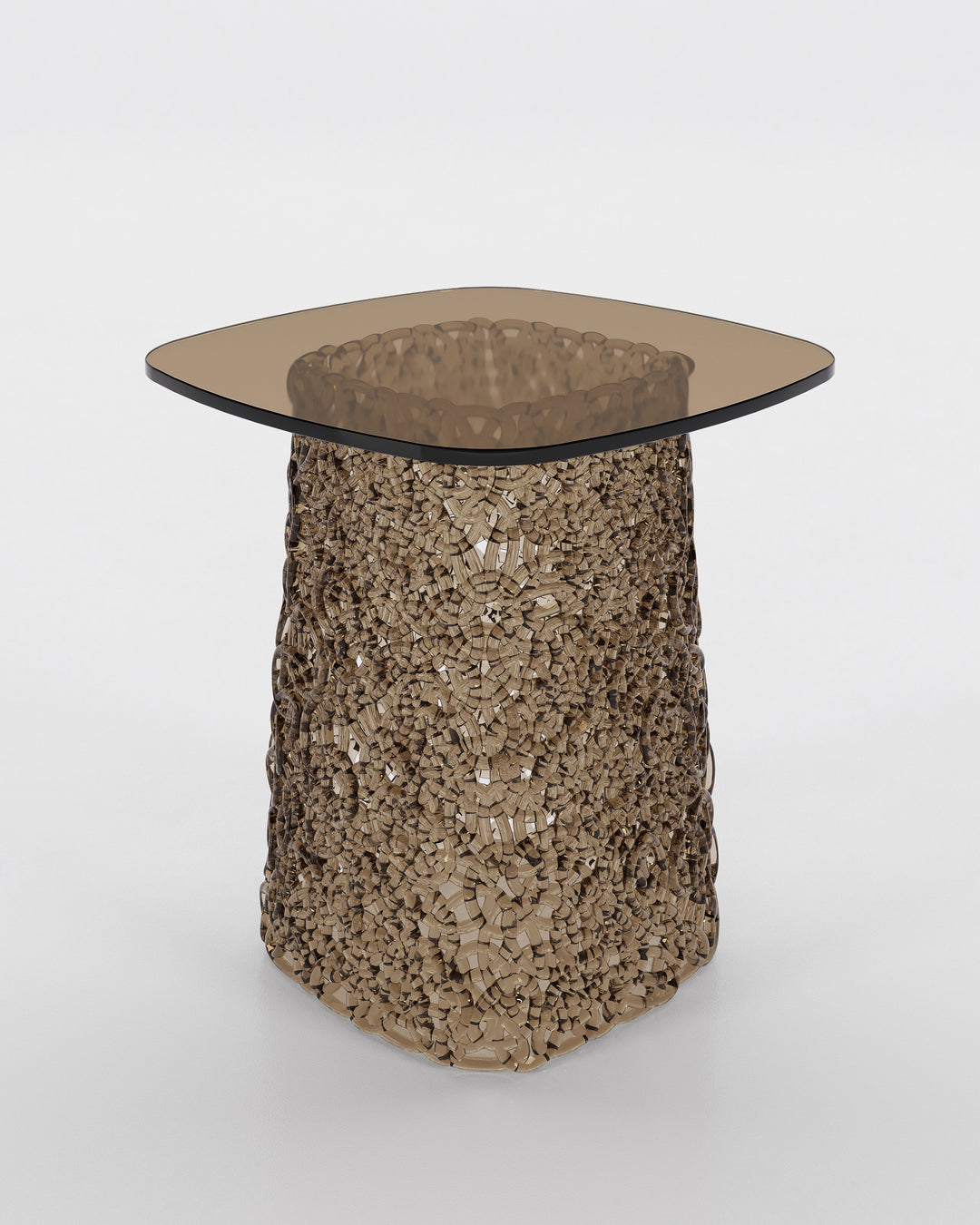 Macrame End Table Bronze Small end Tables Fiam   