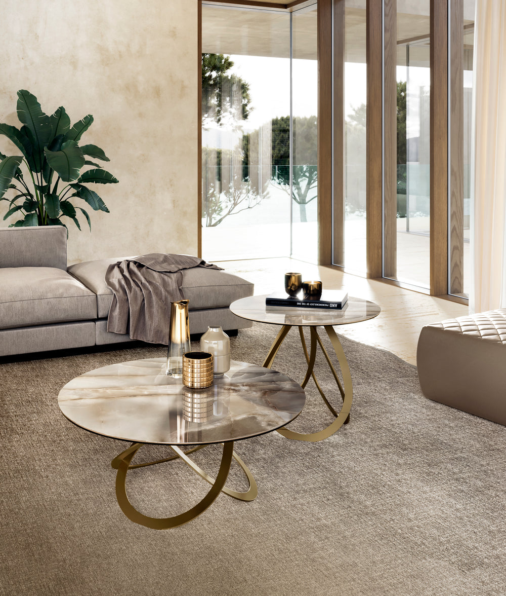 FEBE LOW CERAMIC TOP COFFEE TABLE Coffee Tables Eforma   