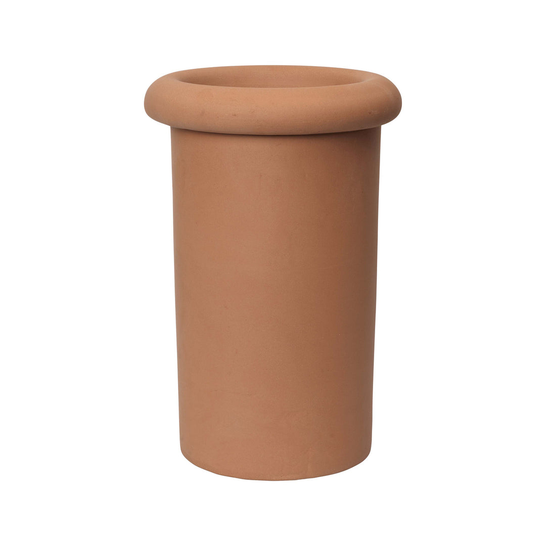 Rollo Outdoor Planter Planters Ferm Living Terracotta Large: 18.1 in height