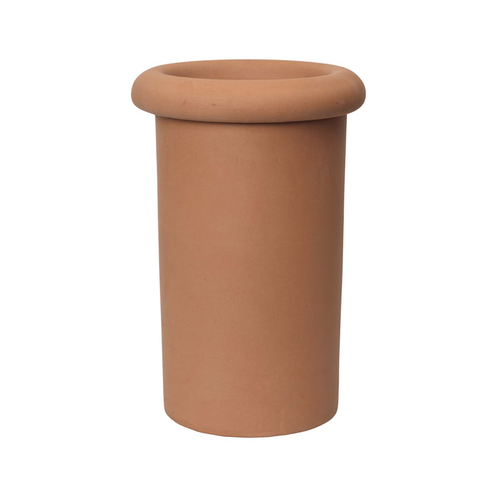 Rollo Outdoor Planter Planters Ferm Living Terracotta Large: 18.1 in height