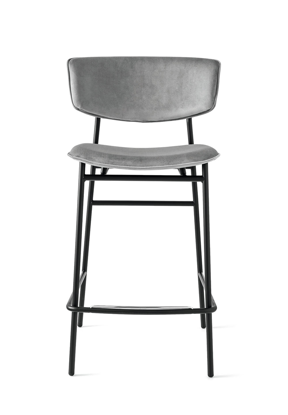 Fifties Stool Matt Black Ash Grey  Calligaris   