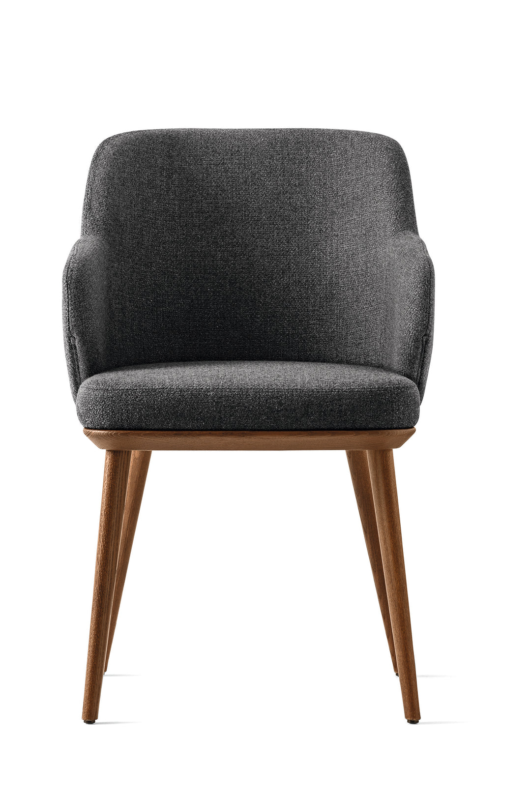 Foyer Chair Walnut Ash Grey-2  Calligaris   
