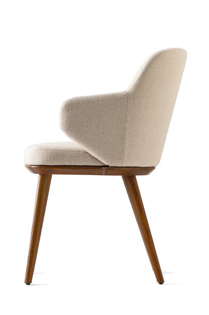 Foyer Chair Walnut Sand-2  Calligaris   