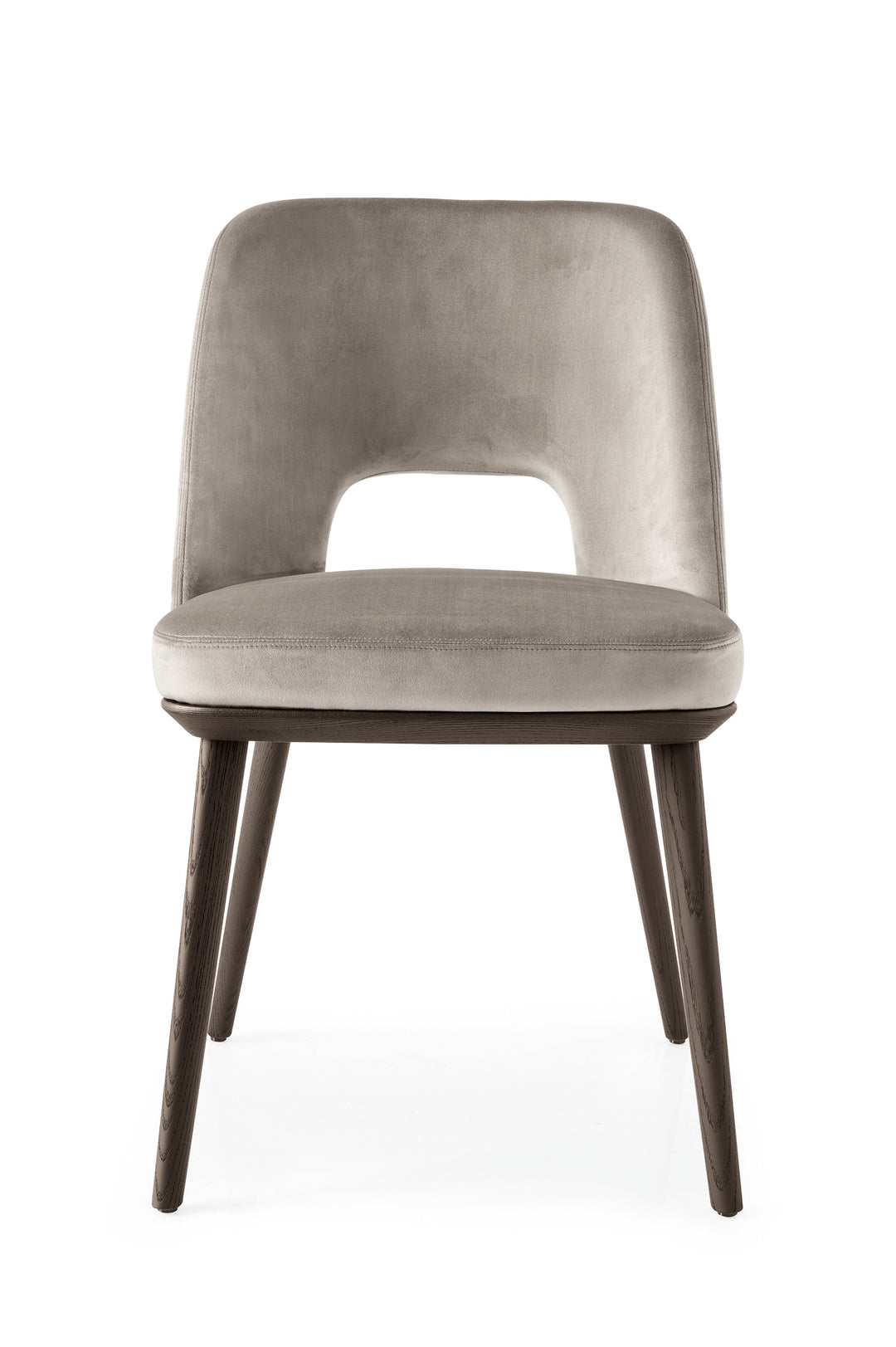 Foyer Chair in Various Finishes & Upholstery Calligaris Smoke Sand