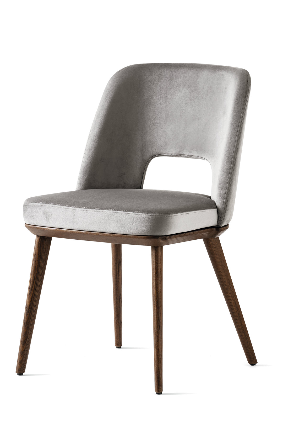 Foyer Chair in Various Finishes & Upholstery Calligaris Smoke Ash Grey