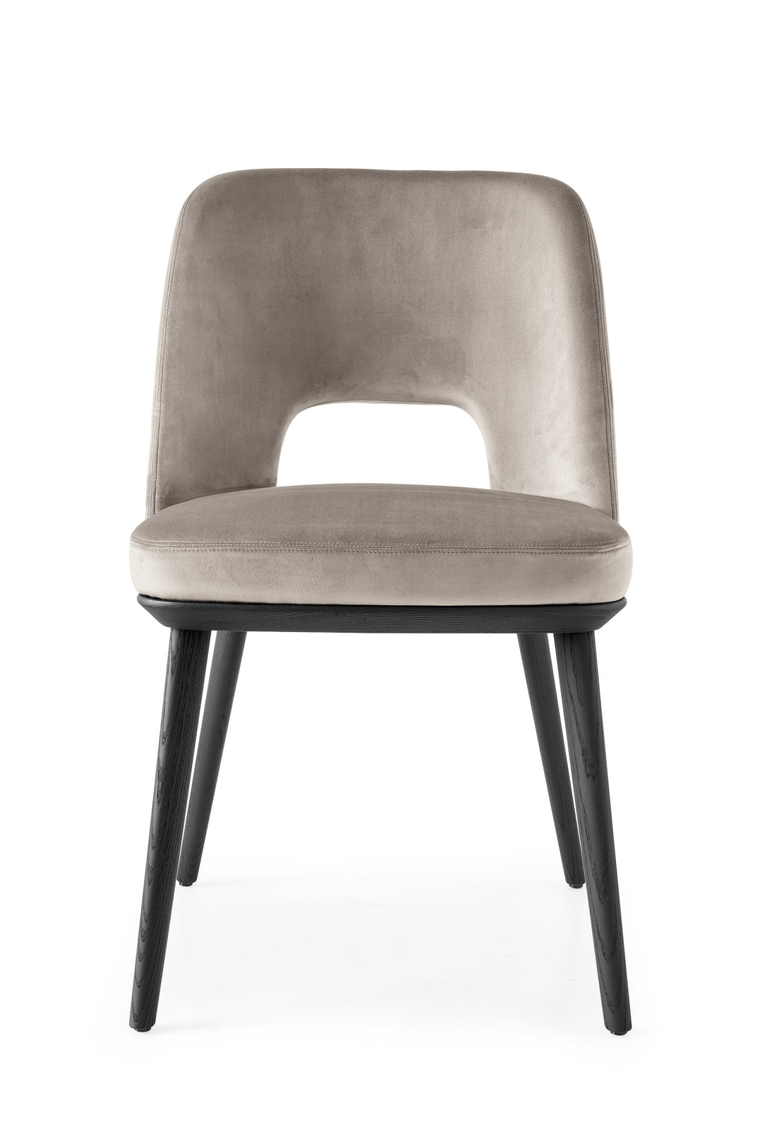 Foyer Chair in Various Finishes & Upholstery Calligaris Matt Black Sand