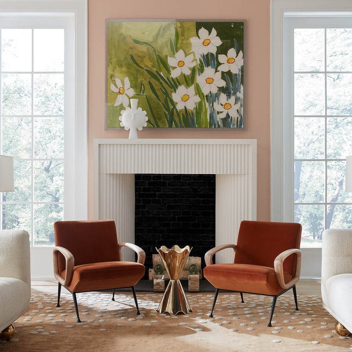 Brass Ripple Accent Table Jonathan Adler