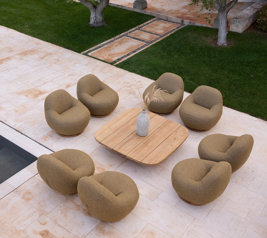 Gem lounge chair w/teak swivel Chairs Cane-line