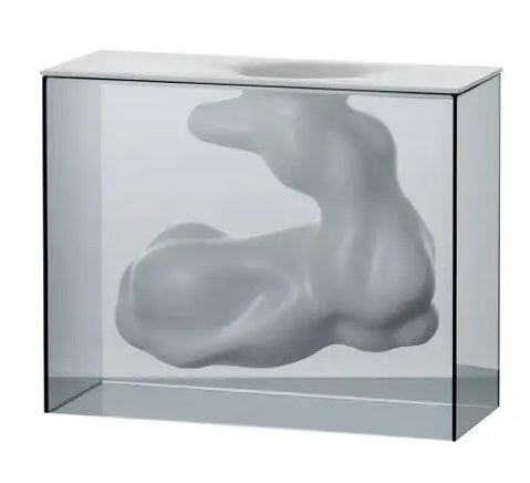 Angelo & Angela Vase Vases Glas Italia ANG02: L 23.6" x W 9.05" x H 17.7" White In Stock