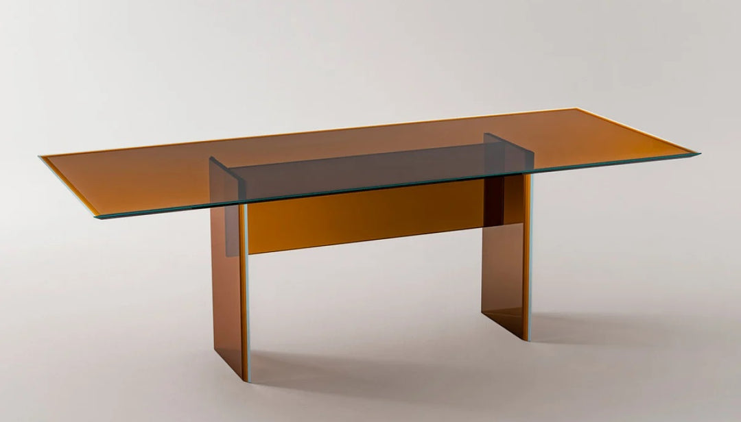 Bisel Dining Table Dining Table Glas Italia BIS04: L 86.6" x  W 35.4" x H 28.3" 2 Month Delivery 