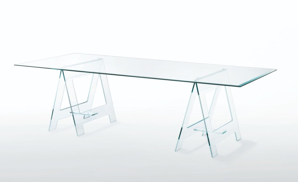 Don Cavalletto Dining Table Dining Table Glas Italia DOC01: L 118" x W 43.3" x H 28.3" 2 Month Delivery 