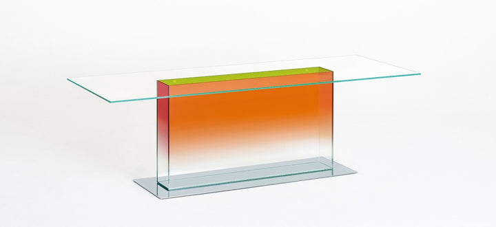 Donald Rectangular Dining Table Dining Table Glas Italia DOA04: L 90.5" x W 33" x H 28.3" 2 Month Delivery 