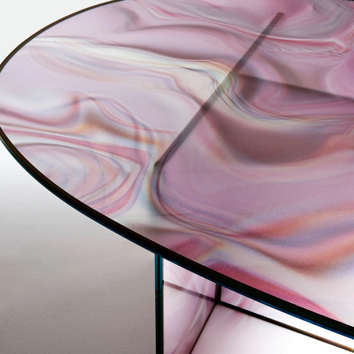 Liquefy Oval Coffee Table Coffee Table Glas Italia   
