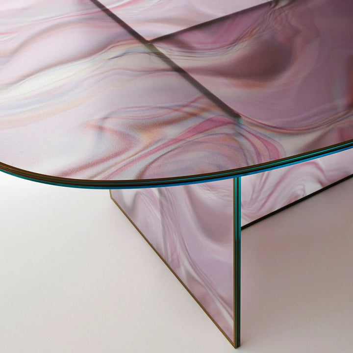 Liquefy Oval Coffee Table Coffee Table Glas Italia   