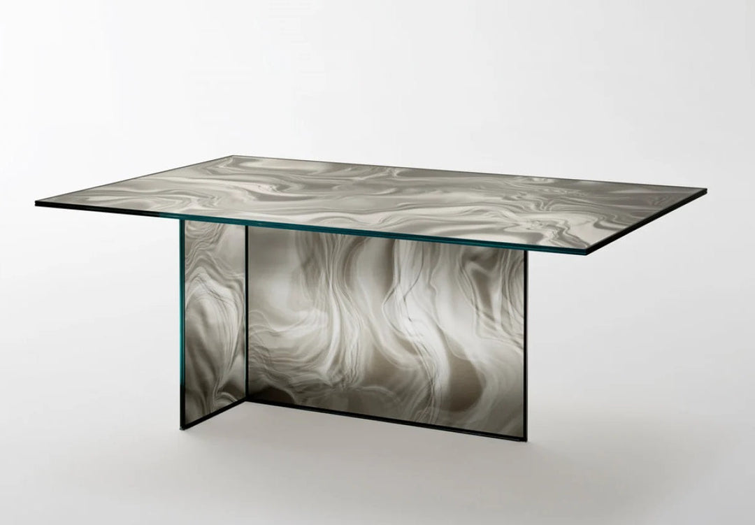 Liquefy Table Table Glas Italia LIQ08: L 70.8" x W 47.2" x H 28.7" 2 Month Delivery 