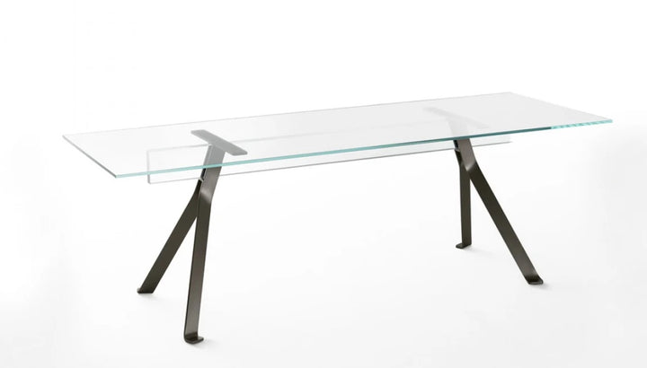 Mari Cristal Writing Desk writing desk Glas Italia MAC05: L 98.4" x W 35.4" x H 28.3" Transparent extra light glass 2 Month Delivery