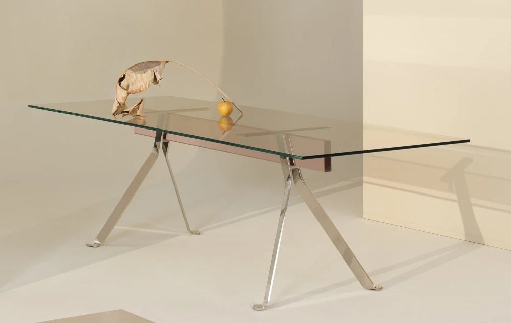 Mari Cristal Writing Desk writing desk Glas Italia MAC01: L 78.7" x W 31.4" x H 28.3" Transparent extra light glass 2 Month Delivery