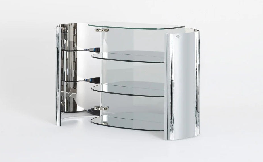 Oltralpe Mirrored Bar Cabinet Buffets & Sideboards Glas Italia   