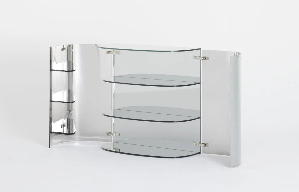 Oltralpe Mirrored Bar Cabinet Buffets & Sideboards Glas Italia   