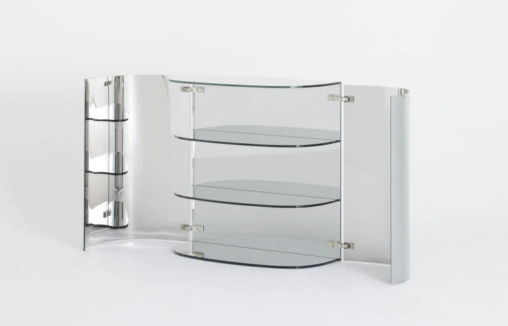 Oltralpe Mirrored Bar Cabinet Buffets & Sideboards Glas Italia   