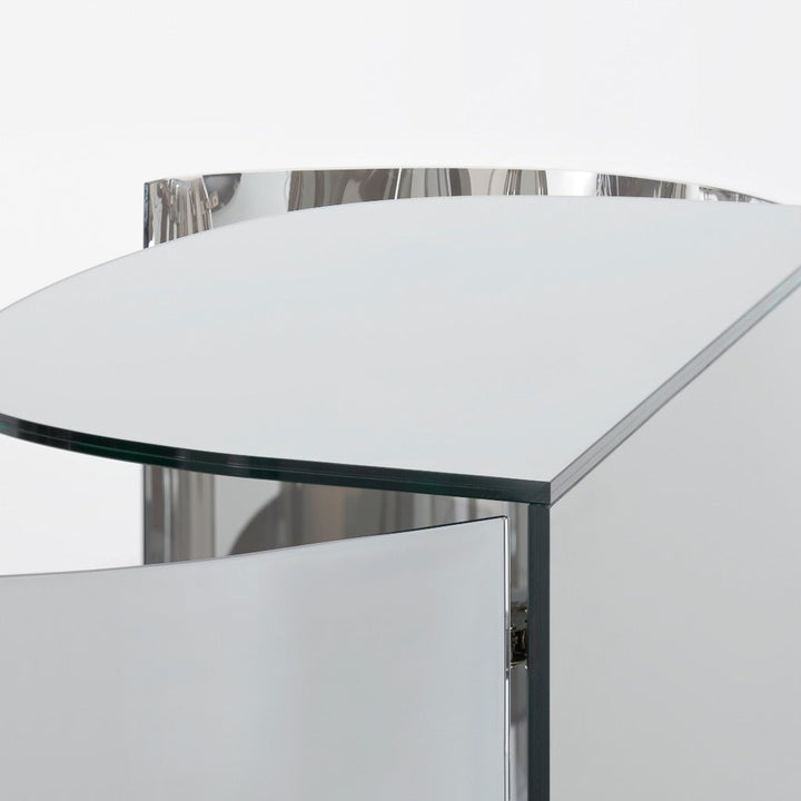 Oltralpe Mirrored Bar Cabinet Buffets & Sideboards Glas Italia   