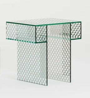 Robotin End Table Table Glas Italia ROB03: L 22.0" x W 16.1" x H 21.6" 2 Month Delivery 