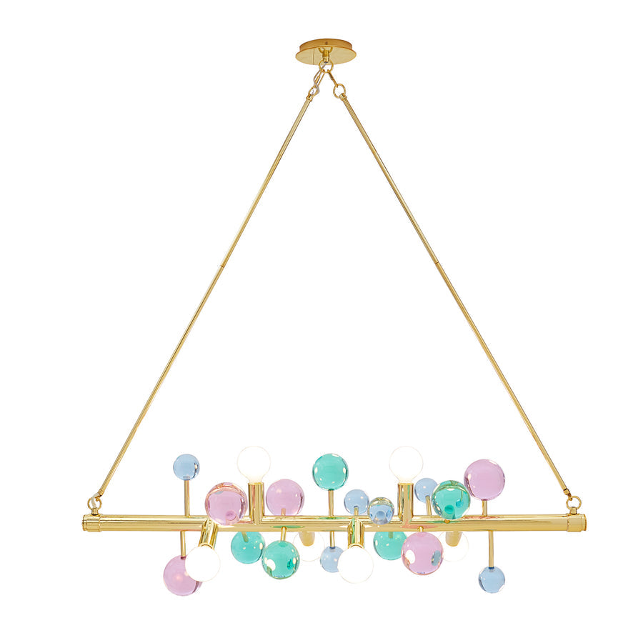 Globo Six-Light Linear Chandelier Jonathan Adler Multi