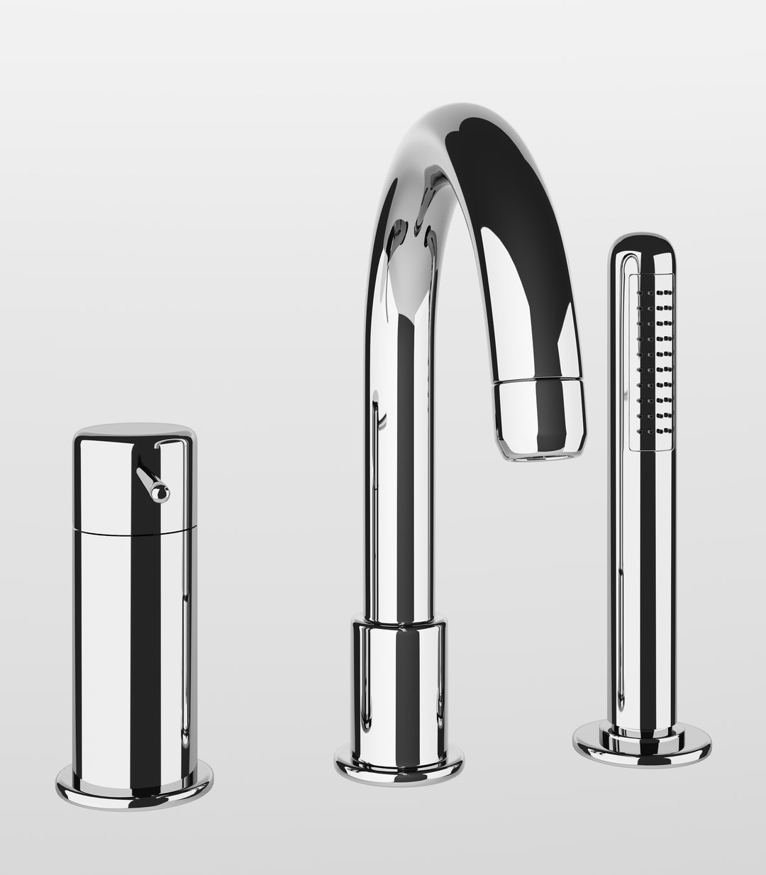 Goccia Three-Holes Bath Mixer - 33637 Showers GESSI Cromo  