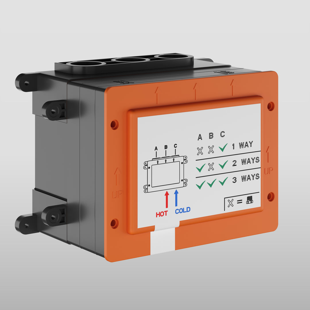 HI-FI In Wall Thermostatic Rough Valve For 1/2/3 Way Diverter Function Showers GESSI   