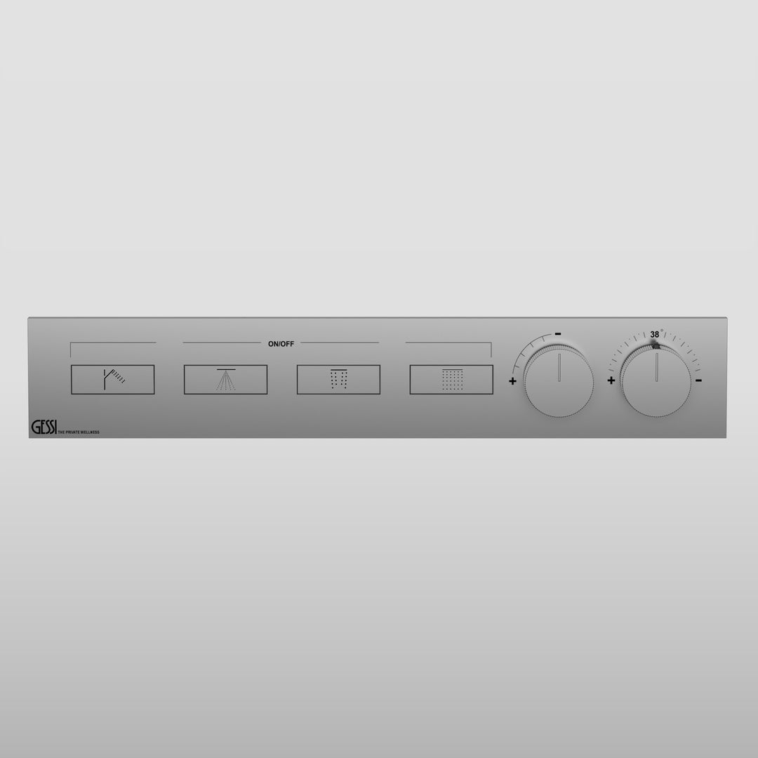 HI-FI Thermostatic Mixer For Four Simultaneous Functions- 63016 Showers GESSI Chrome  