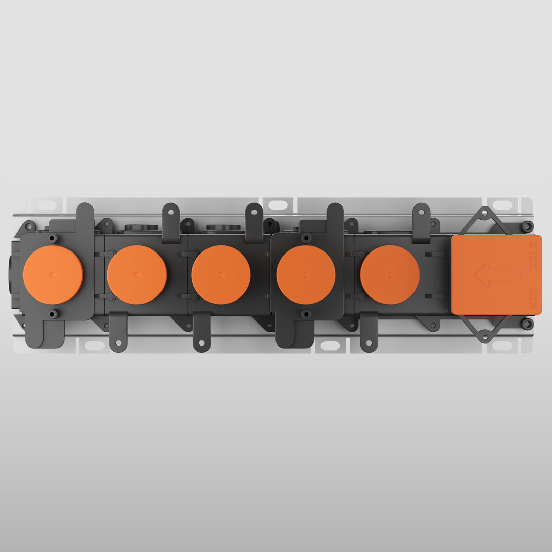 HI-FI Thermostatic Rough Valve For Four Simultaneous Functions Showers GESSI   