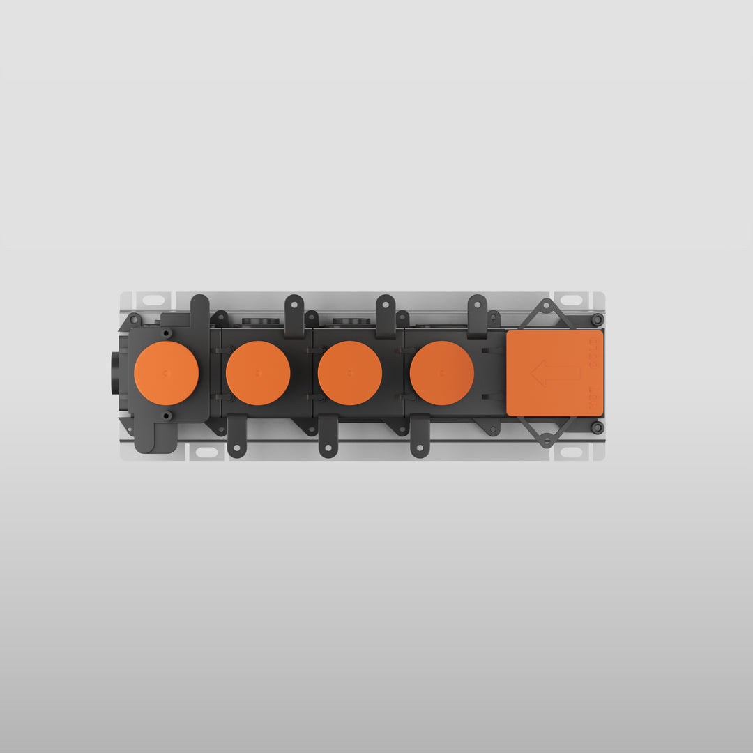 HI-FI Thermostatic Rough Valve For Three Simultaneous Functions Showers GESSI   