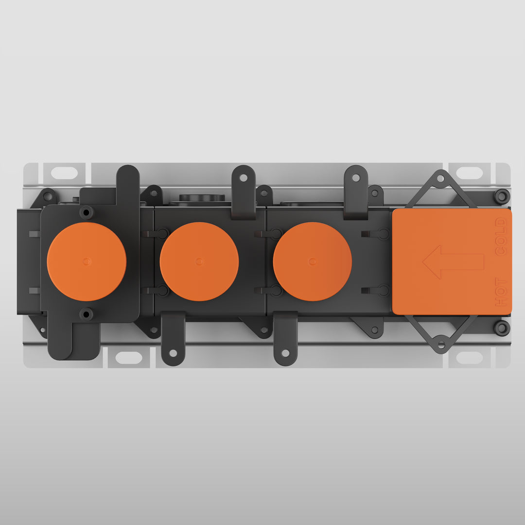 HI-FI Thermostatic Rough Valve For Two Simultaneous Functions Showers GESSI   