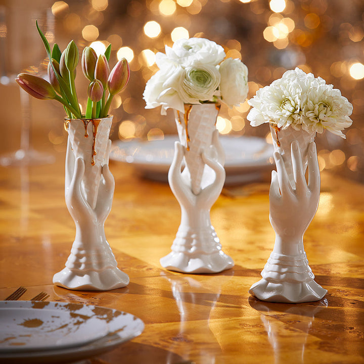 Gilded I-Scream Vase Jonathan Adler