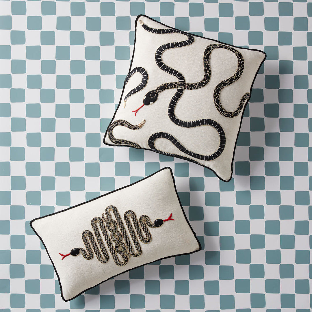 Eden Embroidered Pillow Jonathan Adler