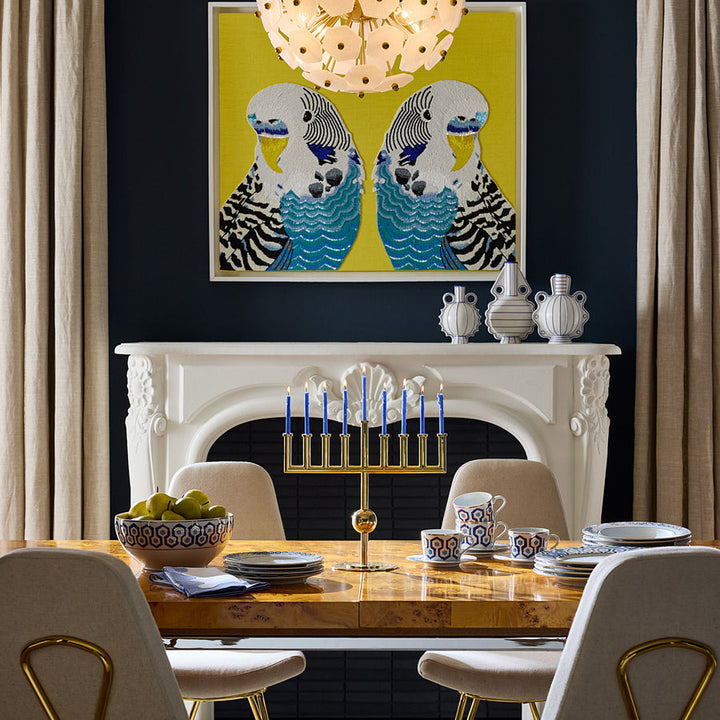 Parakeet Beaded Art Jonathan Adler