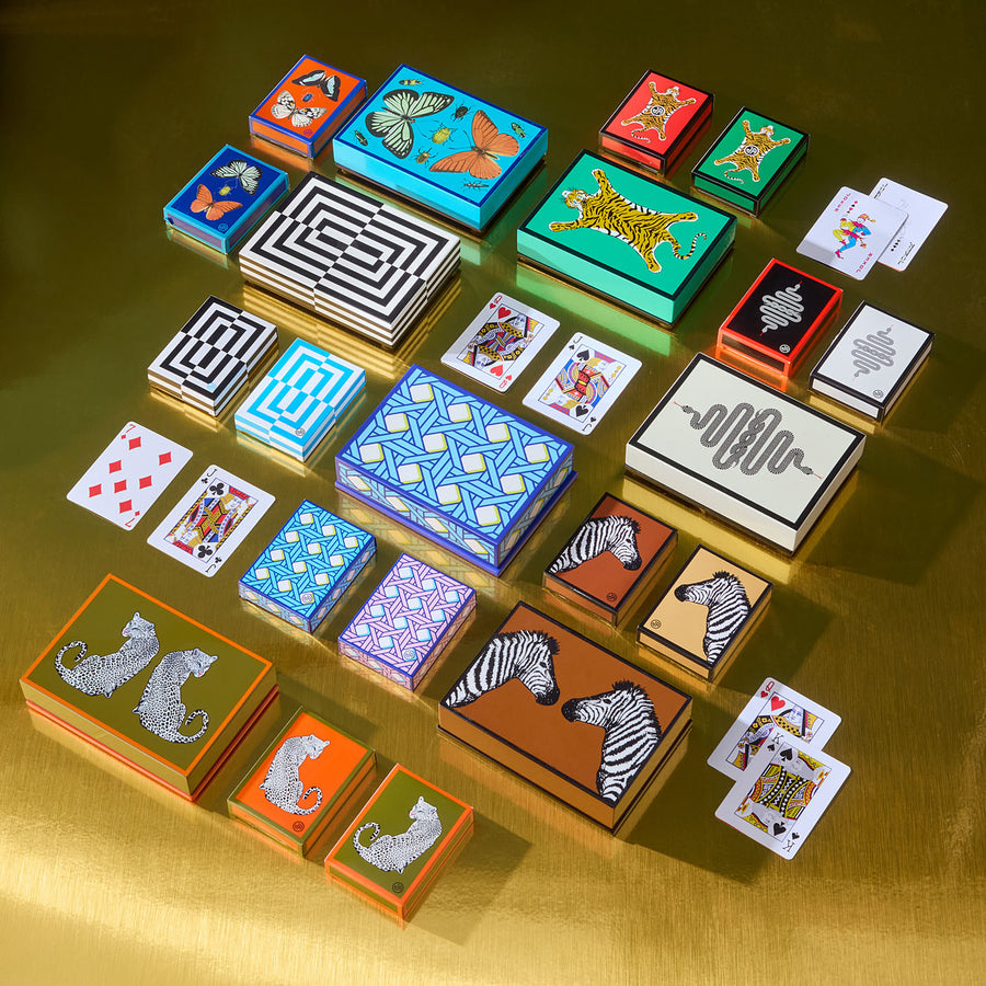 Basketweave Lacquer Card Set Jonathan Adler