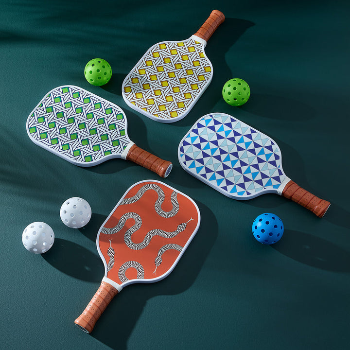 Basketweave Pickleball Set Jonathan Adler