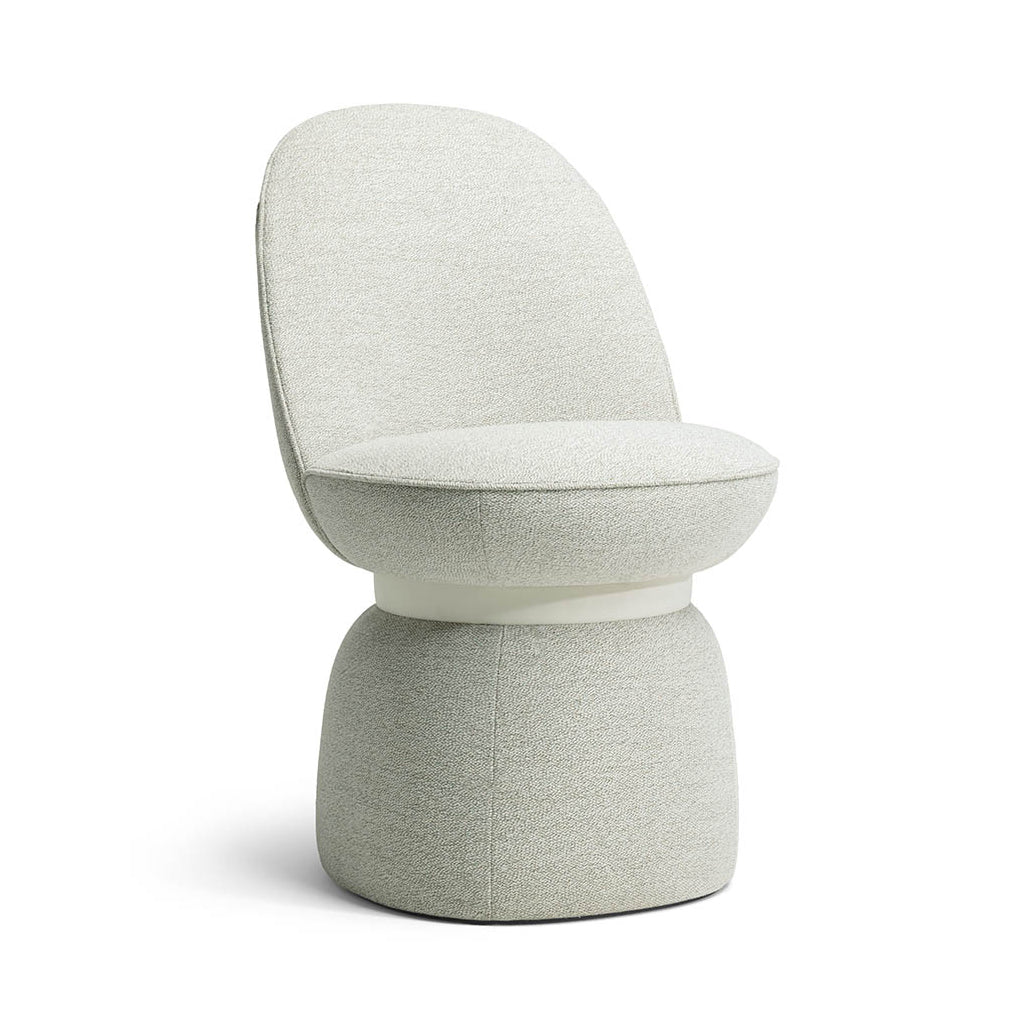 Lepli Chair Chairs Poltrona Frau Haruka Light Grey / Pelle Frau SC 04 Latte Leather