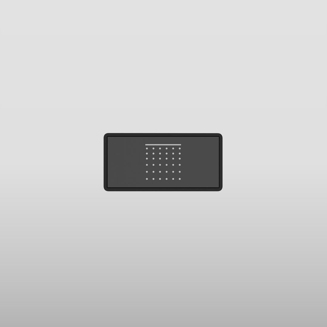 Hi-Fi Push-button Plate - SP02774 Showers GESSI Chrome  