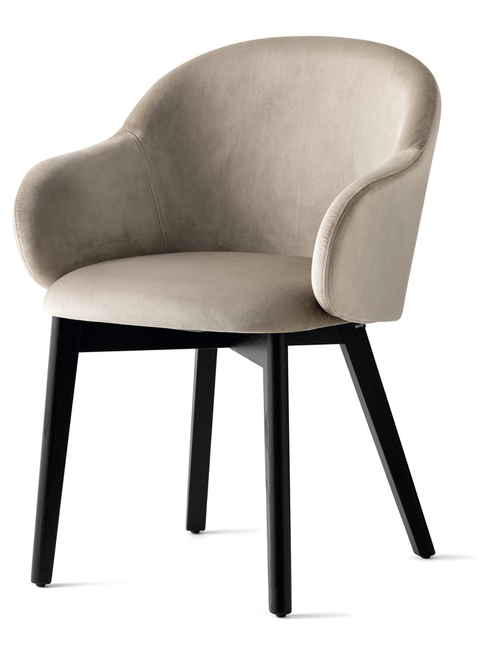 Holly Fab Chair Matt Black Sand  Calligaris   