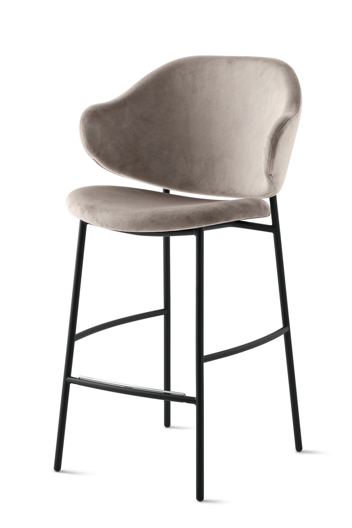 Holly Stool Matt Black Sand  Calligaris   