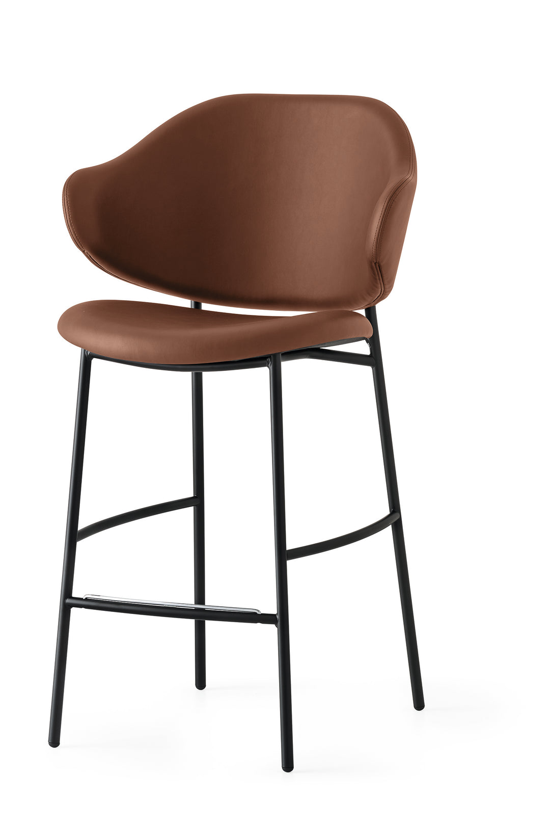 Holly Stool Matt Black Tobacco  Calligaris   