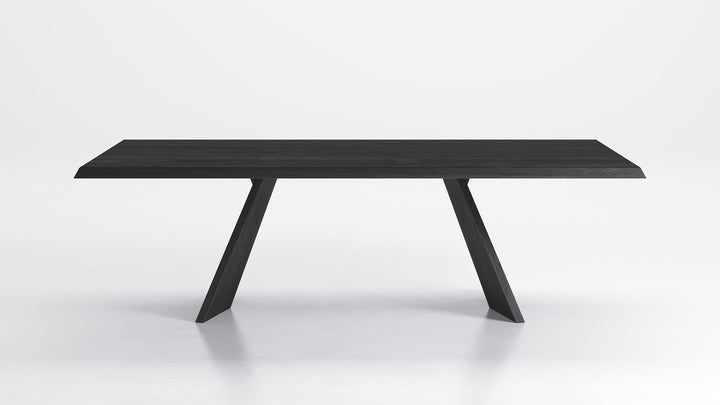 Icaro Dining Table Oak Wood Wild Carbon 118" Showroom Model Calligaris