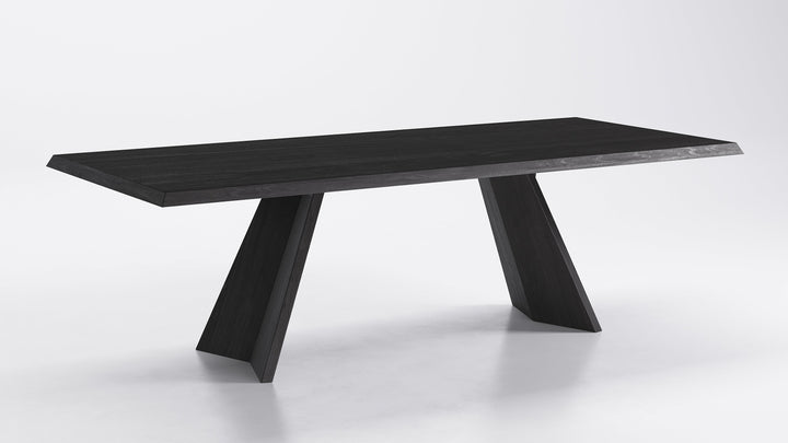 Icaro Dining Table Oak Wood Wild Carbon 118" Showroom Model Calligaris