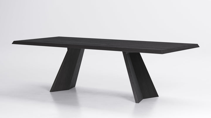 Icaro Dining Table Oak Wood Wild Carbon 118" Showroom Model Calligaris