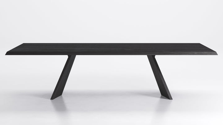Icaro Dining Table Oak Wood Wild Carbon 118" Showroom Model Calligaris
